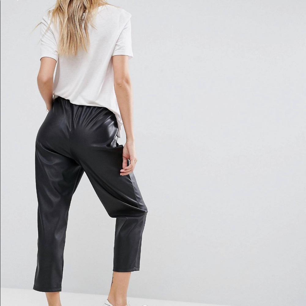 ASOS Leather Looked Tapered pants